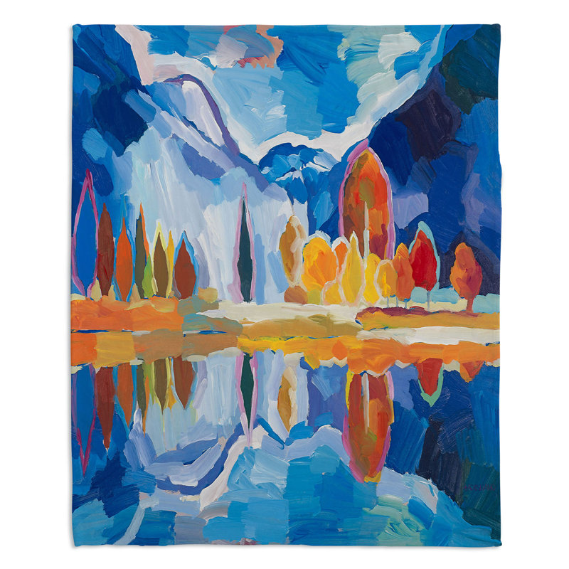 Couverture sherpa doux réfléchissante automne, l 51 po x L 60 po