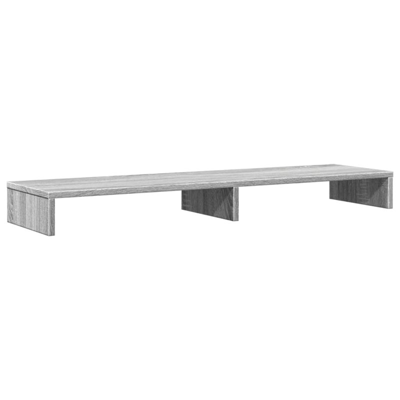 Bata Manufactured Wood Monitor Stand, 10cm H x 100cm W x 27cm D, Grey Sonoma