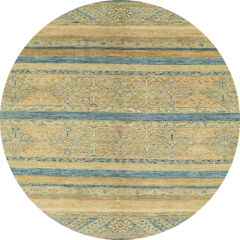 Abstract Indoor Rug, Round 6'