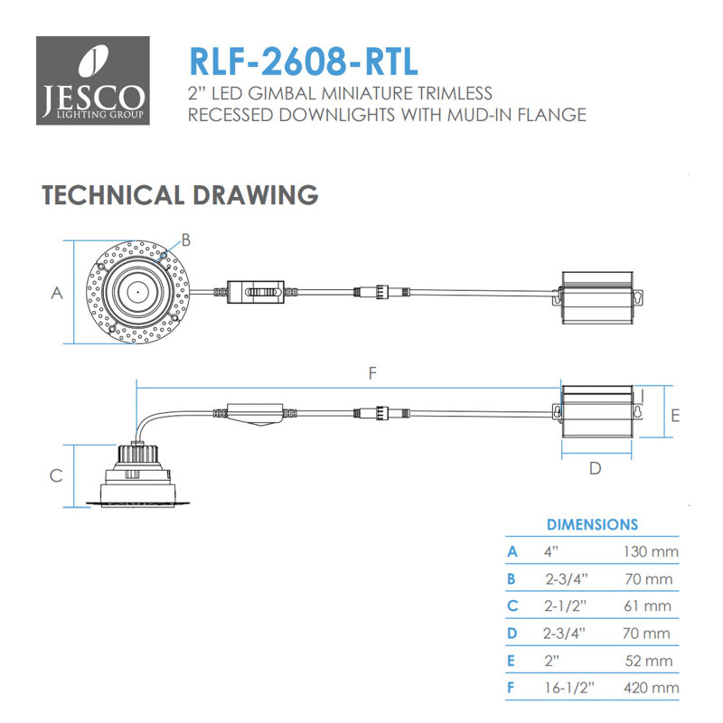 2-Inch Recessed Lighting Kit
