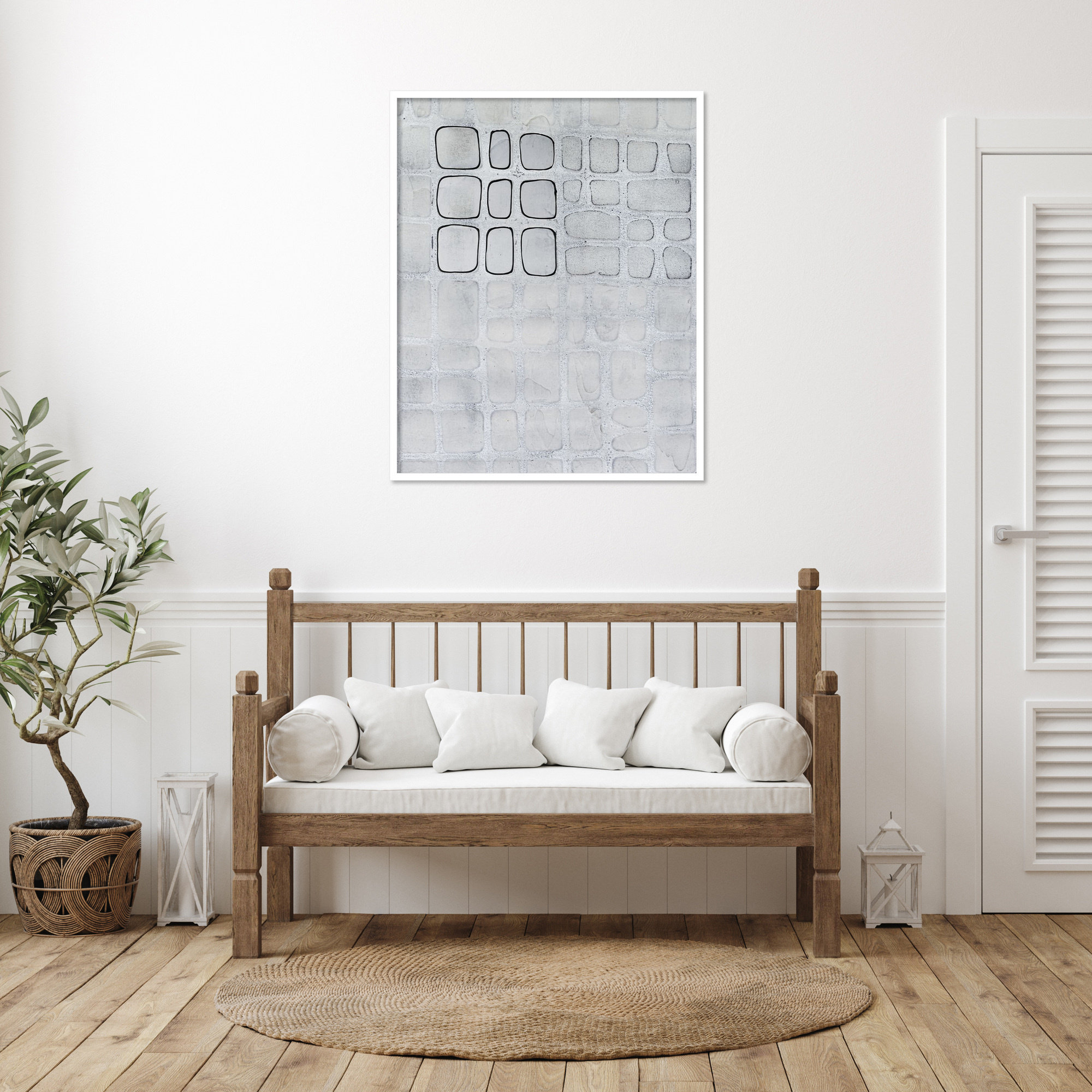 Lumen Colour I by Finnerty Wood Framed Wall Art Print, White, 41" H x 33" W