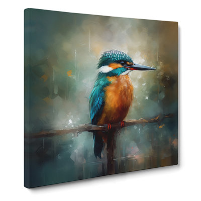 Kingfisher Impressionism - No Frame Print