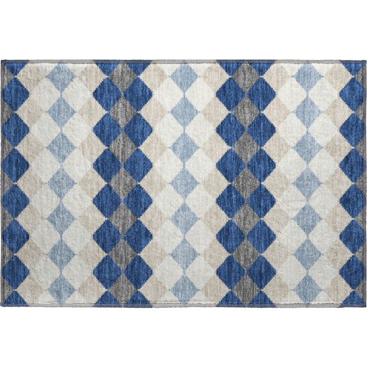 Premium Machine Washable Bunderberg AMF1007 Geometric Rug