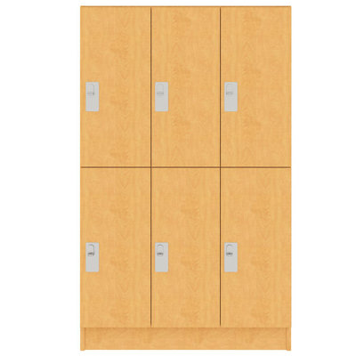 Triple Wide Six Compartment Classroom Cabinet Locker With Door