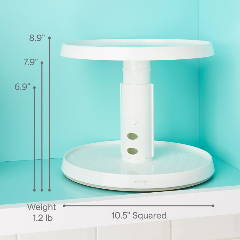 Pantry Organizers YouCopia® Crazy Susan® Two-Tier Turntable, Lazy Susan Organizer