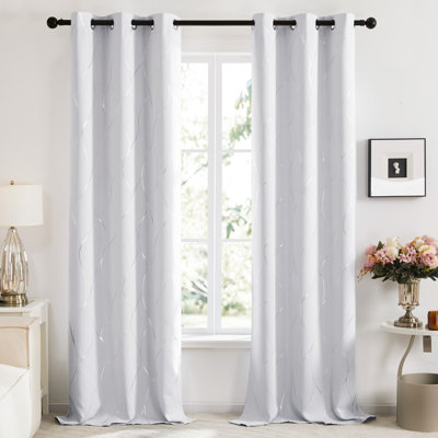 Kellda Thermal Room Darkening Polyester Curtain Panels