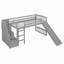 Lit mezzanine avec glissoire et deux tiroirs-1299828900