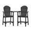 Chaise Adirondack d'extérieur en bois Bronya-134206158