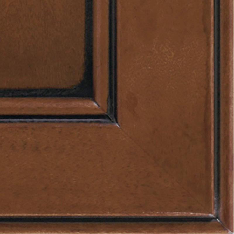 Dwelling Full Access Finish Chip, Sienna w/ Black Glaze, Cherry