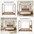 Modern Solid Wood King Size Canopy Bed Frame, 4-Poster Platform Bed with Built-in Headboard, No Box Spring Needed, Walnut Finish, Easy Assembly, Minimalist Bedroom Furniture-939111075-925467980-925467982