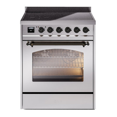 Cuisinière à induction 30 pouces avec 4 plaques à induction ILVE Nostalgie II Series