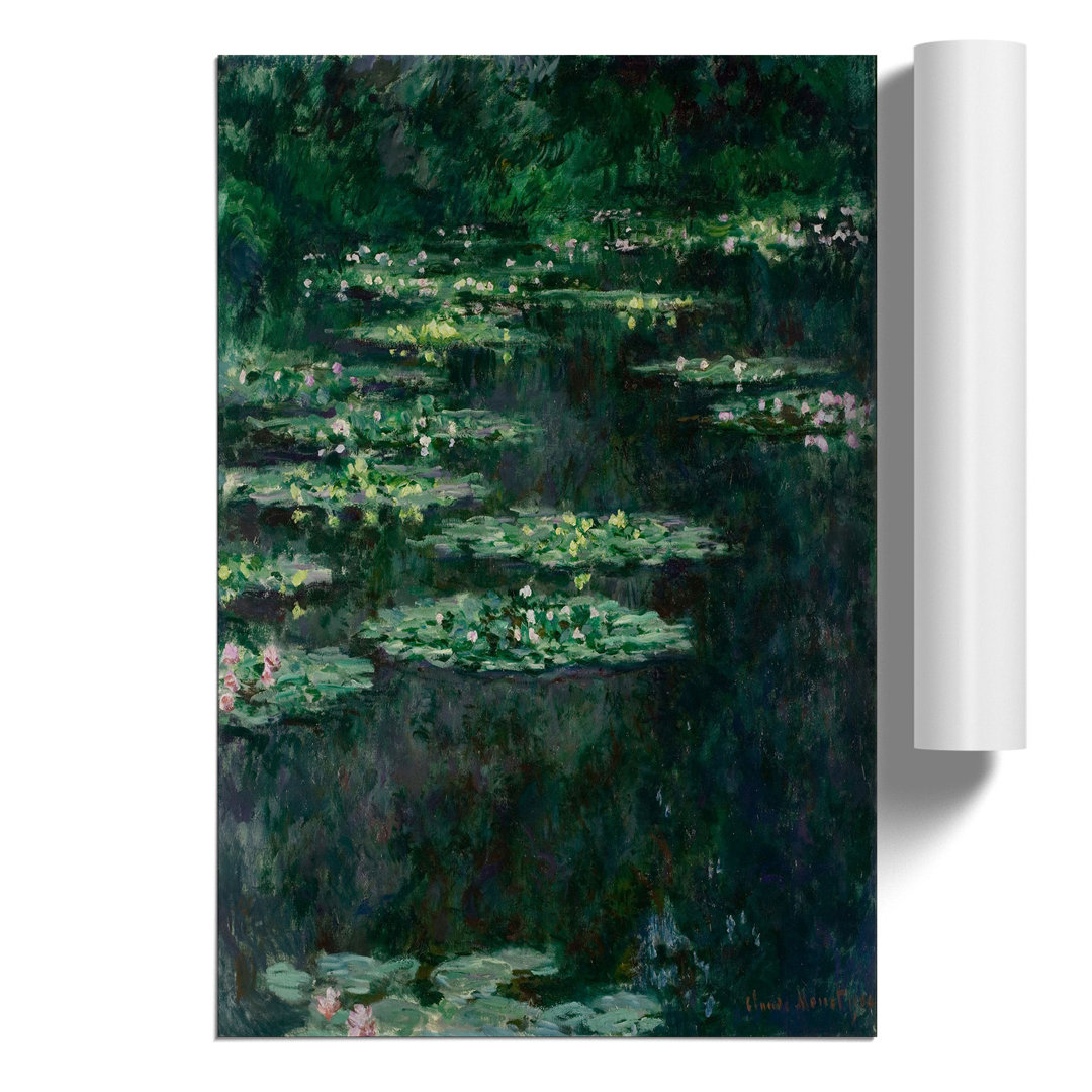 Water Lilies Lily Pond by Claude Monet - Frameless Print