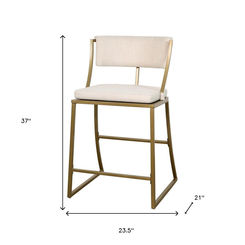Chaise de bar 25 po beige