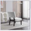 Fauteuil d'appoint capitonné avec sièges surdimensionnés