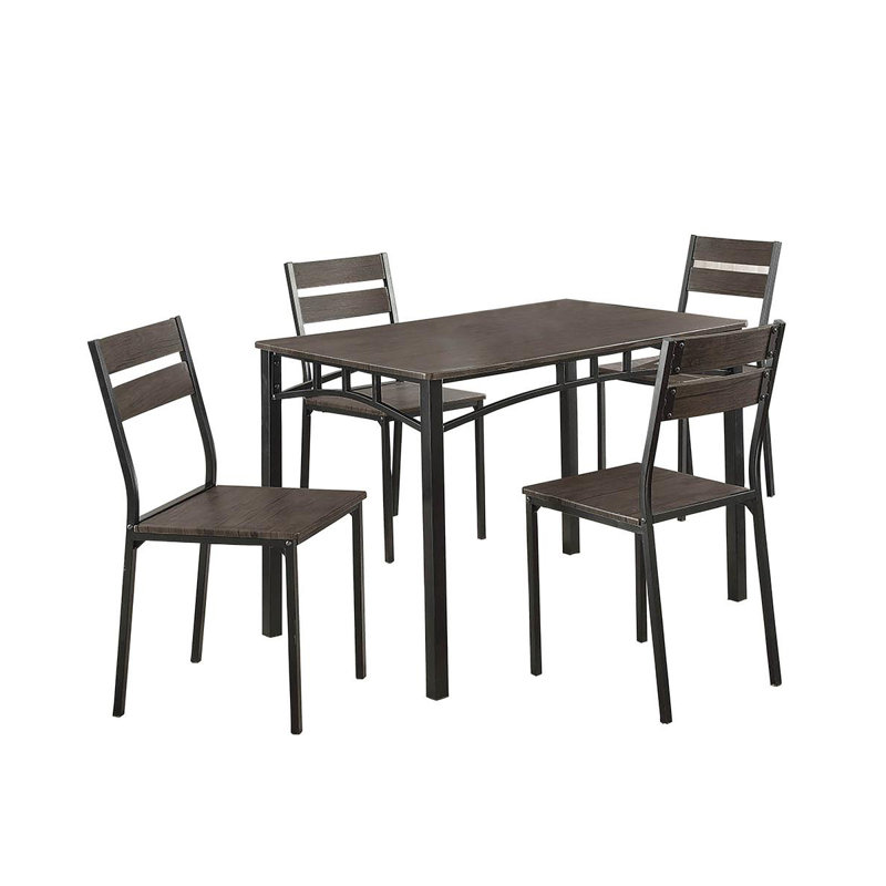 Ensemble repas pour quatre personnes, Brun