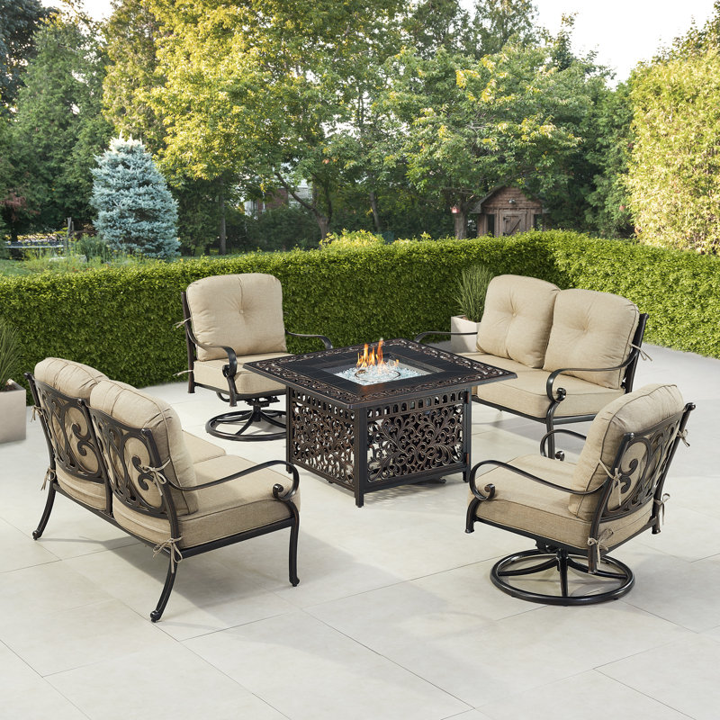 Hackett Outdoor 5 - Piece Conversation Set