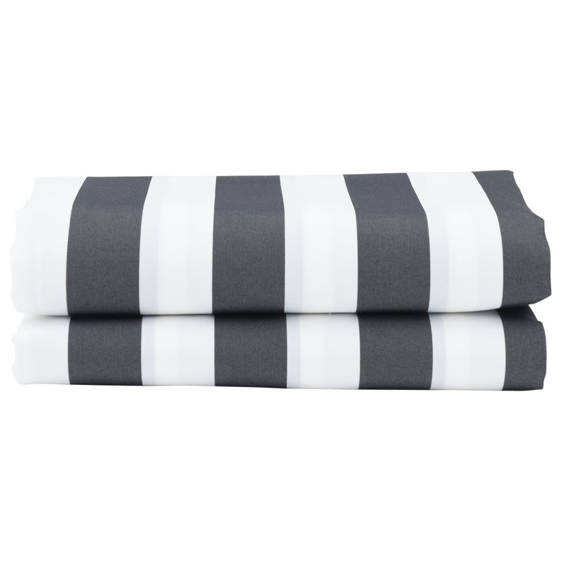 House Of Hampton Retractable Patio Awning, White/Anthracite Striped, 300 cm W x 200 cm D