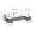 Vidaxl Garden Sofa Set Brown, Cream White
