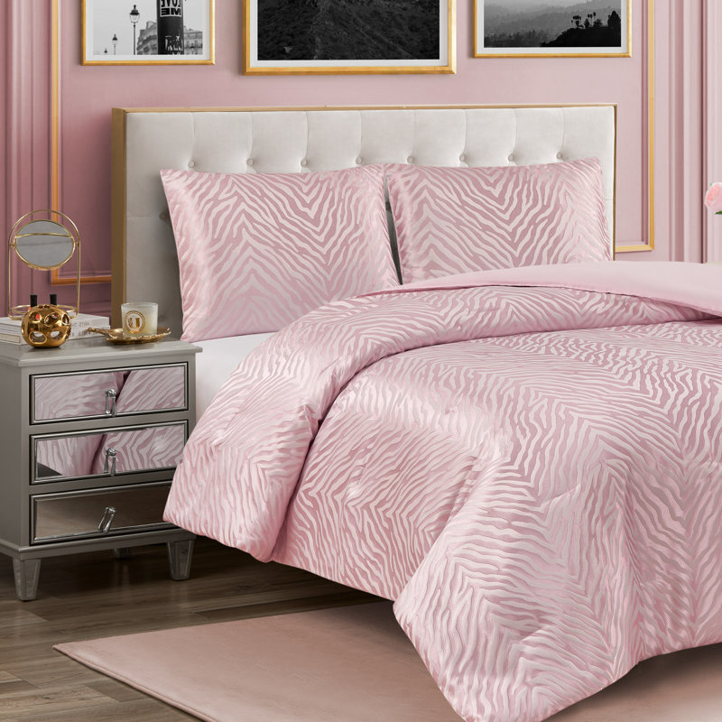 Juicy Couture Sparkle Zebra Jacquard Comforter Sets, King