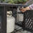 Endless Summer, 30" Square LP Gas Outdoor Fire Pit with Mosaic Slate Tile Mantel