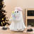 9.75"H Halloween Polyresin Ghost with Macarons Table Decor