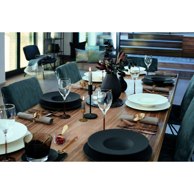 Villeroy & Boch Manufacture Rock 9.25 oz Pasta Plate, Black