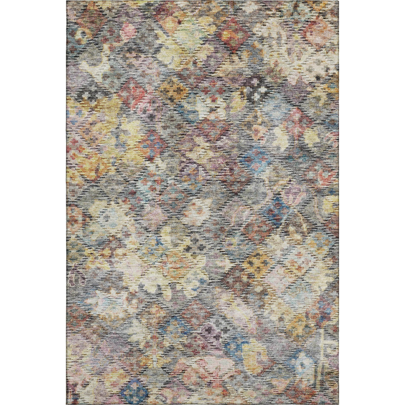 Premium Machine Washable Konopka AMF1109 Global Rug, Rectangle 8' x 10'