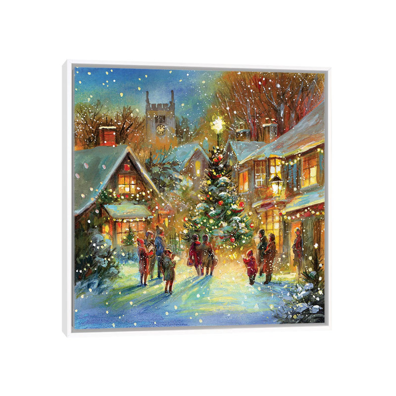 « Evening Carol » par Jim Mitchell-impression, H 18 po x l 18 po x 1,5 po, Toile blanche encadrée