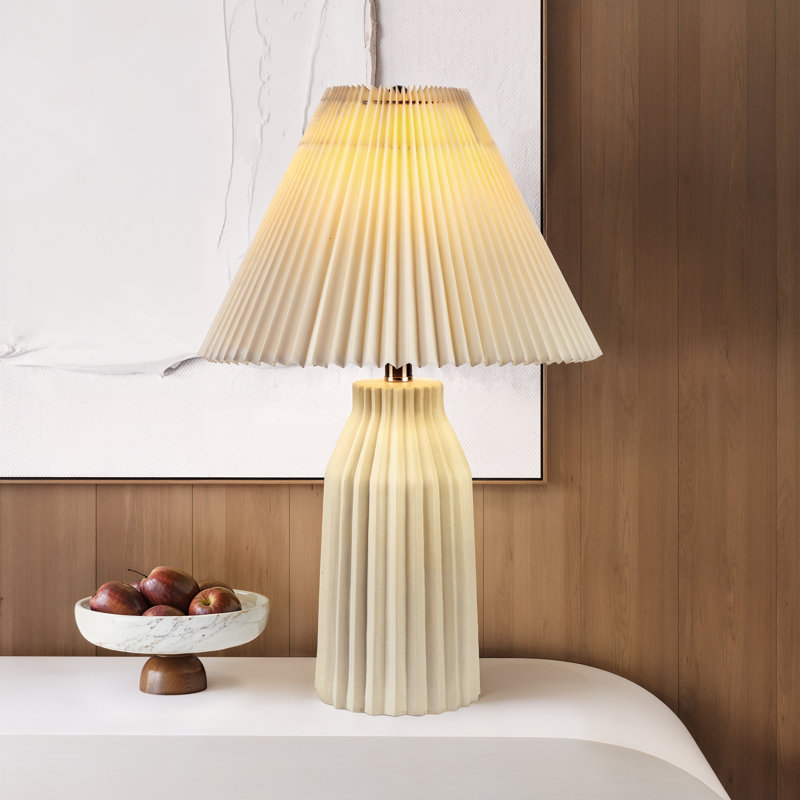 Lampe de table plissée Rhea