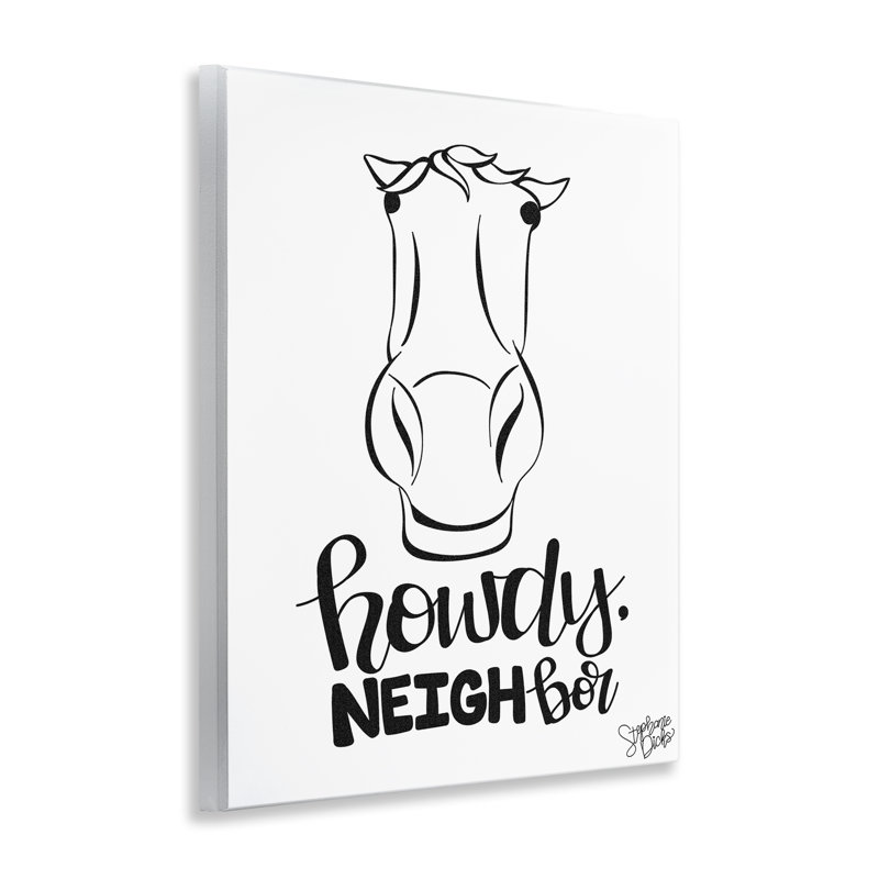 Art mural «Howdy Neighbour with Horse» par Stephanie Dicks