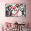 Lion romantique sur toile-2039511351