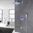 20 Inch Stainless Steel Wall-Mounted Shower System with Thermostatic Valve and Handheld Spray