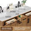 Meuble-lavabo double 66 po avec tiroirs, tablette, prise de courant et plateau en marbre d'ingénierie-1421479577-1421479575
