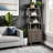 Iknoor Bookshelf Pier, No Assembly Required, Smoky Greige Finish