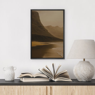 Plage, paysage mural, impression sur toile encadrée, décoration murale de chambre à coucher