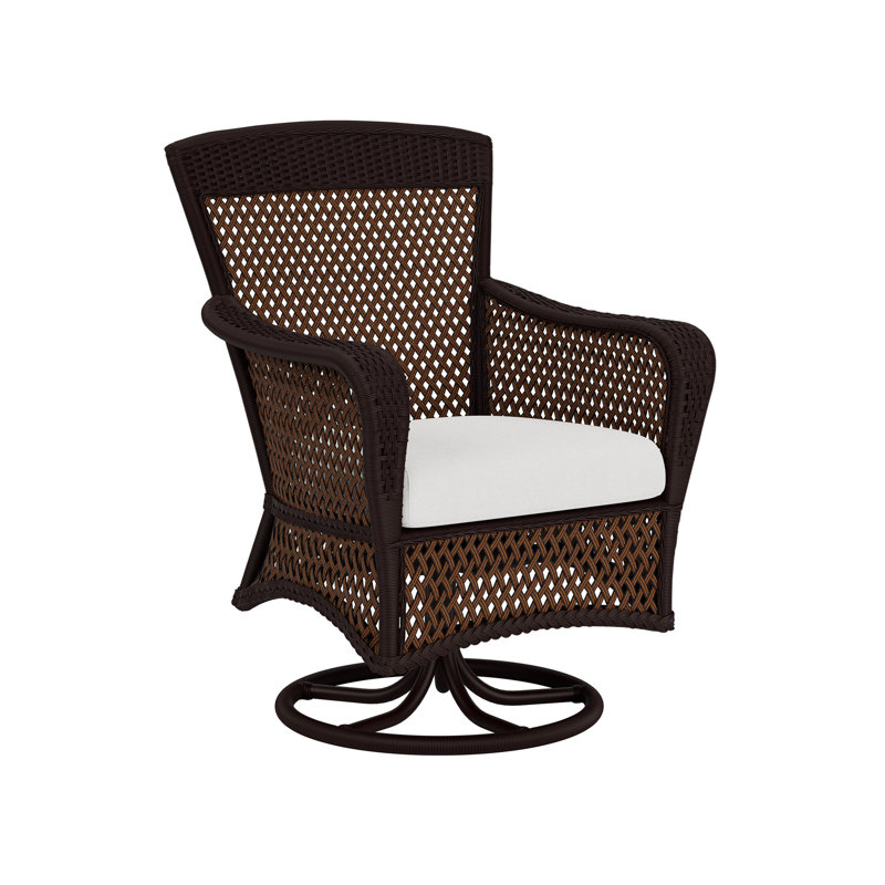 Grand Traverse Outdoor Dining Armchair, Caramel, Gateway Aloe
