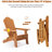 Folding Tale Chair With & Cup Holder, , , Brown Backyard Patio Garden Extendable And Low Maintenance, , Deck-967168001
