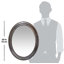 Victorian Oval Plastic Wall Mirror 30 Inches-30653210