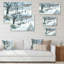 Winter Park At Christmas - reproduction de cadre flottant sur toile-1792042047-1792042037