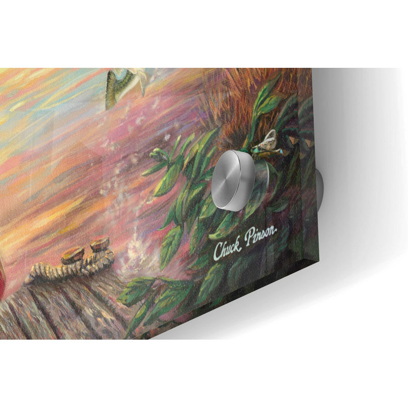 «Seize the Day» par Chuck Pinson, art mural en verre acrylique, H 24 po x l 36 po x P 0,2 po