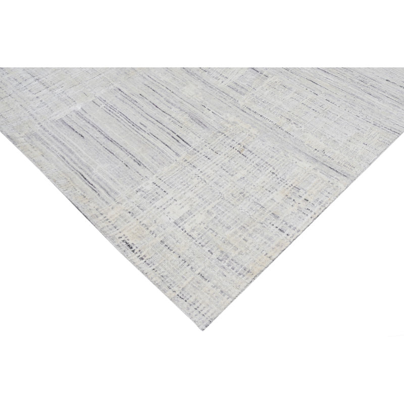 Area Rug in Light Gray/Gray, Rectangle 8' x 10'