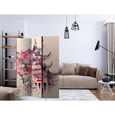 135cm W x 172cm H 3 - Panel Acoustic Room Divider Folding Room Divider