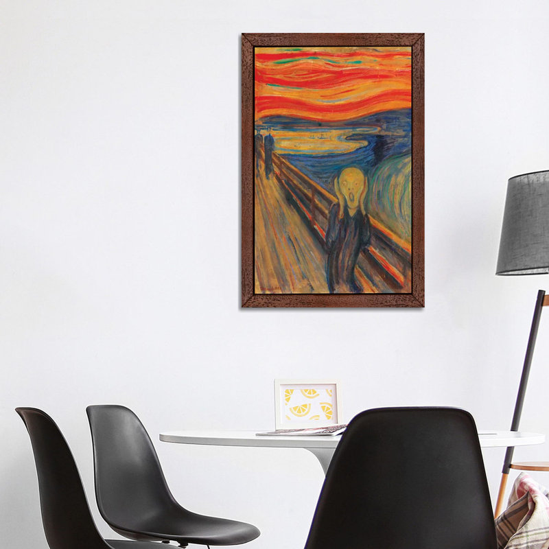 The Scream, 1893 (Oil, Tempera & Pastel On Cardboard) by Edvard Munch - Painting on Canvas, 152.5 cm H x 101.5 cm W