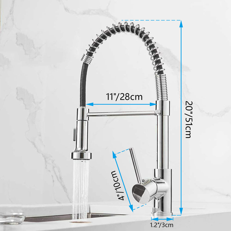 Belfry Kitchen Dewey Pull Out Touch Kitchen Faucet