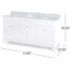 Ensemble de meuble-lavabo double 73 po Matild-873936994