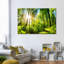 Forêt ensoleillée sur toile-103199180