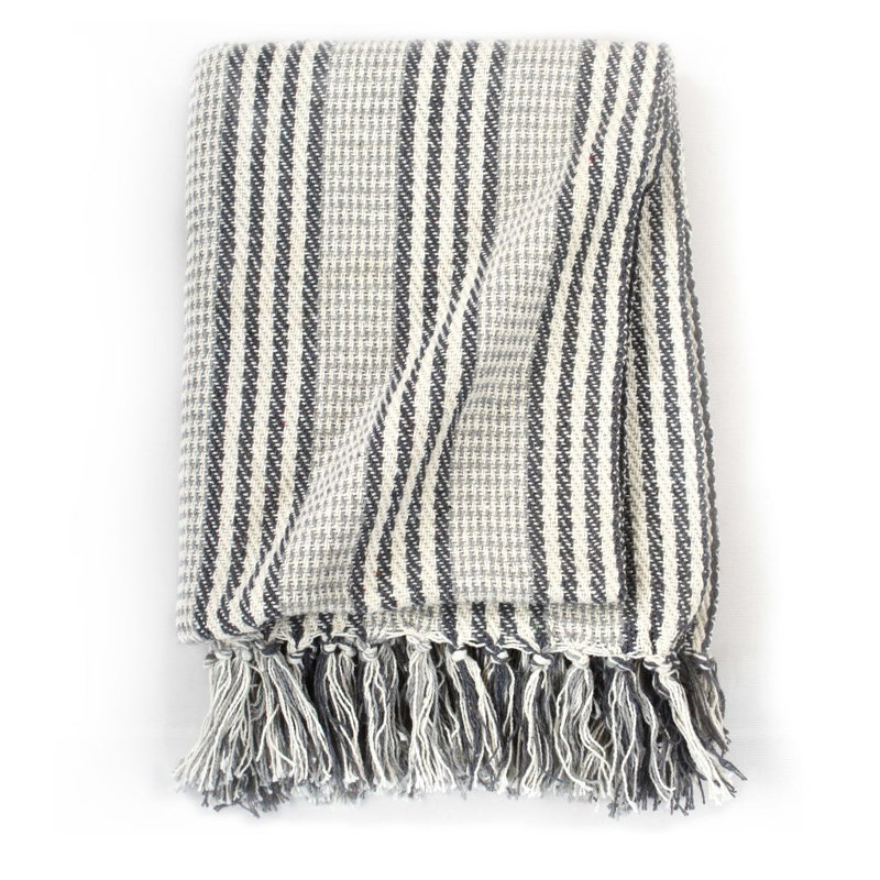 Kennedi Knitted Throw Blanket, Grey, W220 x L250cm