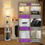Jarold 63.7" Column Dimmable Floor Lamp with Shelves & Remote Control & USB Charging Station-261720375