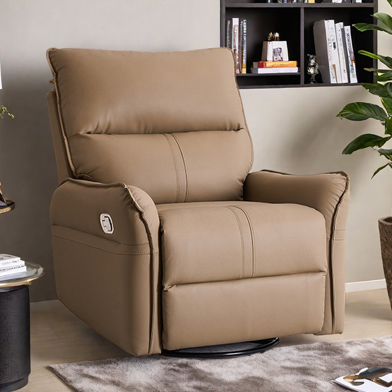 Single Sofa Ergonomic Multi-Functional Recliner, Khaki