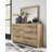 Hyanna Queen Panel Bed with Storage, Dresser, Mirror and Nightstand